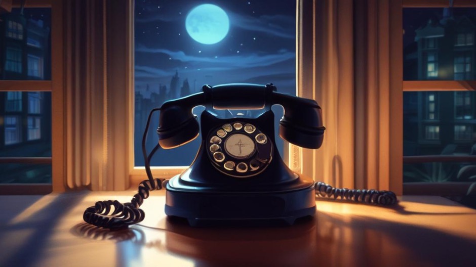夜中の突然の電話のイメージ画像